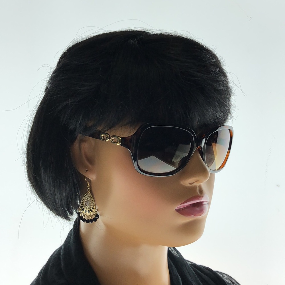 Oleg Cassini Big Round Tortoise Shell Frame Small… - image 1